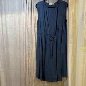 LOFT Navy Blue Midi Dress